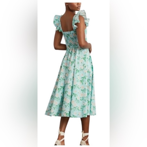 Hill House Daphne Floral Flutter Sleeve Dress - Picture 2 of 6